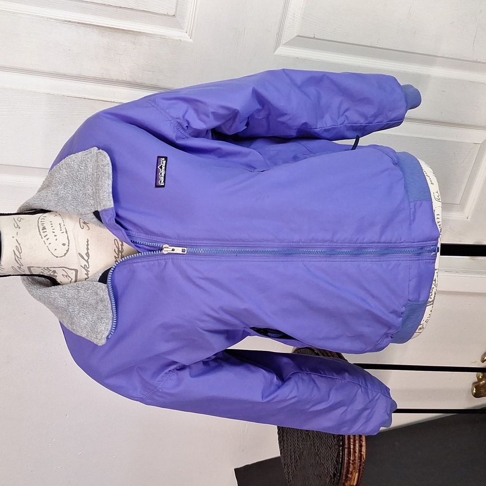 VINTAGE Lavender Patagonia Bomber Jacket Fleece Lined